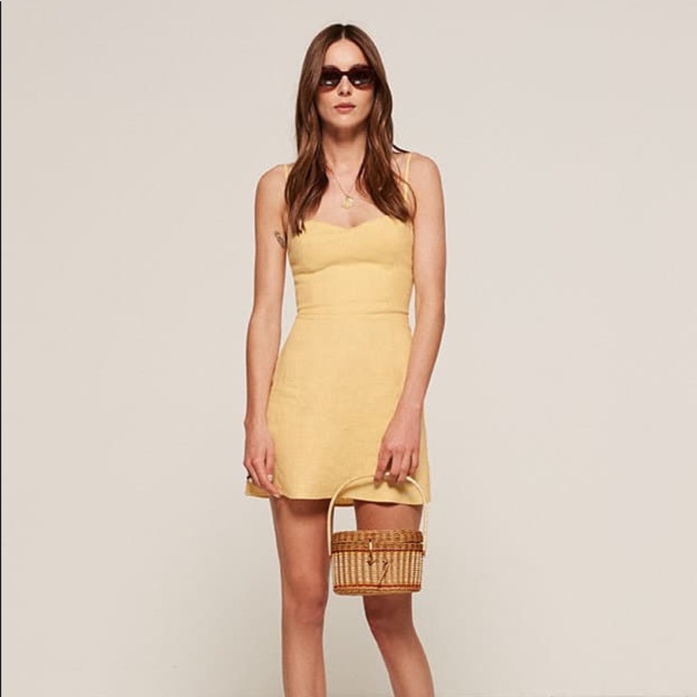 Reformation Audrey Dress in Zest